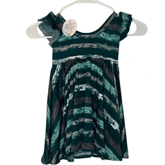 Dot Dot Smile Other - Dot Dot Smile Green Flutter Sleeve